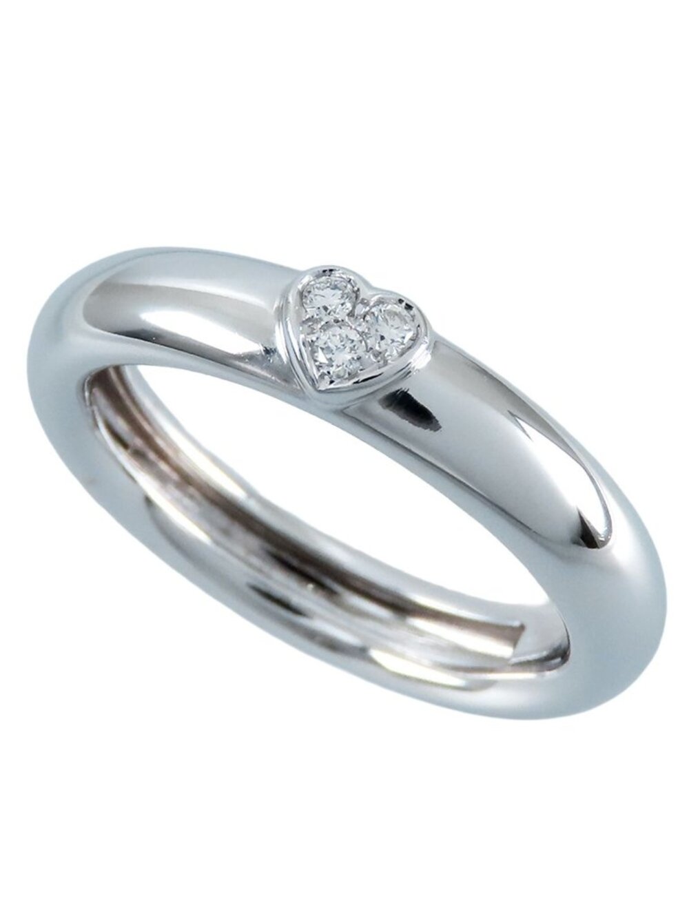 Tiffany & Co Friendship Ring White Gold 18k Diamond Heart